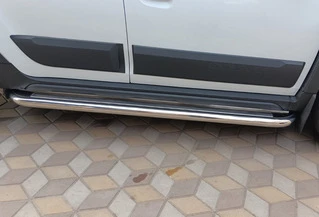 Бокові пороги Premium (2 шт., нерж.) &Oslash;60 для Renault Duster 2018-2024 рр