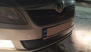 Зимова накладка на решітку (2011-2014, верхня) Матова для Skoda Fabia рр