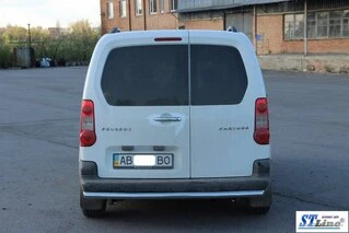 Задній захист (нерж.) 60 мм для Citroen Berlingo 2008-2018 рр