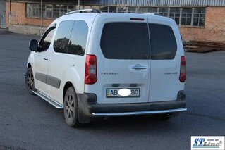 Задній захист (нерж.) 60 мм для Citroen Berlingo 2008-2018 рр
