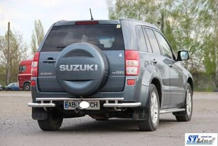 Задній захист AK005-3 (нерж) для Suzuki Grand Vitara 2005-2017 рр