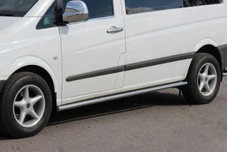 Бічні труби BB001 (2 шт., нерж.) d60, Довга база для Mercedes Viano 2004-2014 рр
