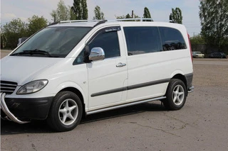 Бічні труби BB001 (2 шт., нерж.) d60, Довга база для Mercedes Vito W639 2004-2014 рр