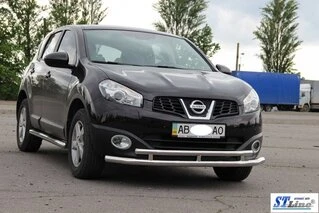 Передній подвійний вус ST016 (нерж) 51/42 мм для Nissan Qashqai 2010-2014рр