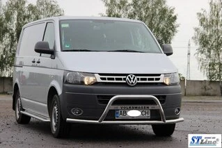 Кенгурятник WT007ST (нерж) для Volkswagen T5 2010-2015 рр