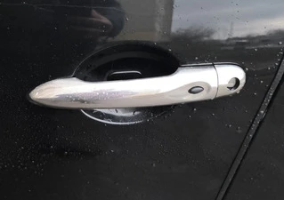 Накладки на ручки (4 шт., нерж.) 4 чіпа, OmsaLine - Італійська нержавійка для Renault Megane III 2009-2016 рр