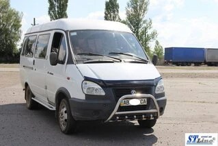 Кенгурятник WT003 (нерж.) для Газель, соболь