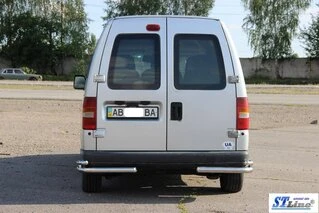 Задні подвійні куточки AK003-подвійний (нерж) для Citroen Jumpy 1996-2007 рр