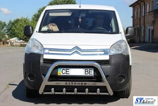 Кенгурятник WT004 (нерж.) 51 мм для Citroen Berlingo 2008-2018 рр