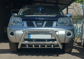 Кенгурятник QT006 (нерж.) для Nissan X-trail T30 2002-2007рр