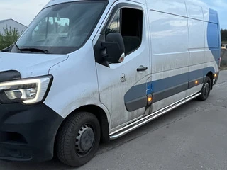 Бокові пороги Premium (2 шт., Нерж.) 60 мм, коротка база для Renault Master 2011-2023 рр