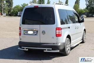 Задня дуга AK003-2 (2 шт., нерж) для Volkswagen Caddy 2004-2010 рр