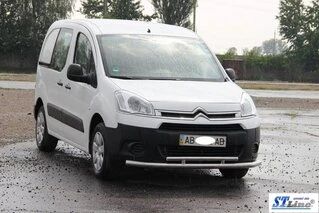 Передній захист ST016 (нерж.) 60/42 мм для Citroen Berlingo 2008-2018 рр