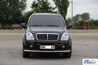 Передній захист ST008 (нерж) для SsangYong Rexton I 2001-2017 рр