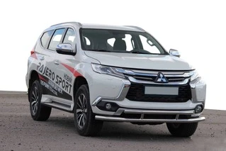 Передній захист ST016 (нерж) для Mitsubishi Pajero Sport 2015- рр