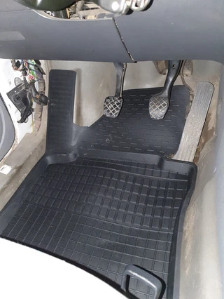 Гумові килимки з бортом (2 шт, Polytep) для Volkswagen Caddy 2010-2015 рр