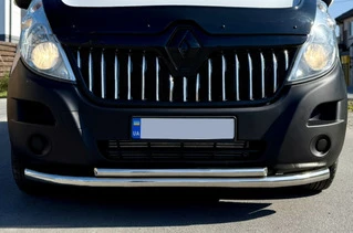 Передній захист ST014 (нерж.) d60/42 для Renault Master 2011-2023 рр