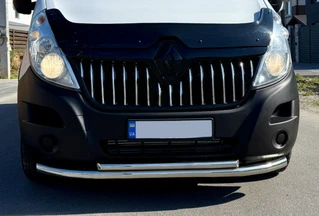 Передній захист ST014 (нерж.) d60/42 для Renault Master 2011-2023 рр