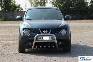 Кенгурятник QT012 (нерж) для Nissan Juke 2010-2019 рр