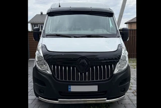 Козирьок на лобове скло V2 (чорний глянець, 5мм) для Renault Master 2011-2023 рр