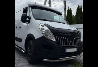 Козирьок на лобове скло V2 (чорний глянець, 5мм) для Renault Master 2011-2023 рр