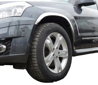 Накладки на арки (4 шт, нерж) для Mercedes GLK сlass X204