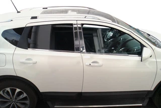 Хром дверних стійок (4 шт, нерж) Carmos - Турецька сталь для Nissan Qashqai 2007-2010 рр