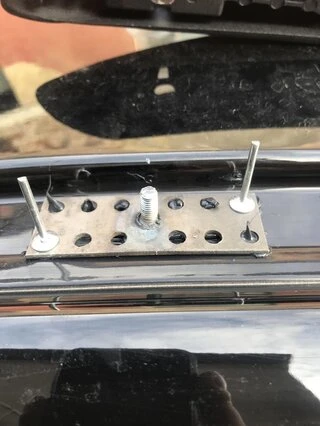 Рейлінги Хром Довга база, пластикова ніжка для Peugeot Expert 2017- рр