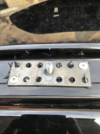 Рейлінги Хром Довга база, пластикова ніжка для Peugeot Expert 2017- рр