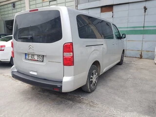 Накладка на задній бампер EuroCap (на довгу базу, ABS) для Citroen Jumpy/Dispatch 2017- рр