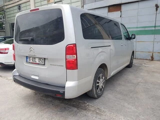 Накладка на задній бампер EuroCap (на довгу базу, ABS) для Citroen Jumpy/Dispatch 2017- рр