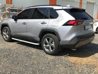 Бокові пороги Tayga Grey (2 шт., алюміній) для Toyota Rav 4 2019- рр