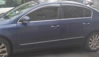 Вітровики з хромом (4 шт., Sunplex Chrome) для Volkswagen Passat B6 2006-2012рр