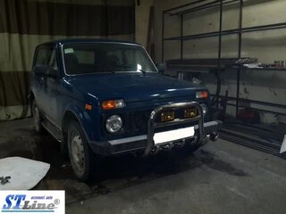 Кенгурятник QT006 (нерж.) для Lada Niva та Urban