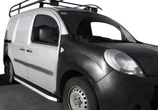 Бокові пороги Fullmond (2 шт., алюм.) для Renault Kangoo 1998-2008 рр