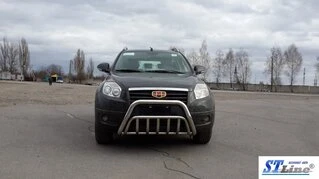 Кенгурятник WT002 (нерж.) для Geely Emgrand X7
