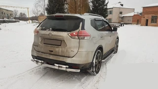 Задній захист NSXT.13.6.B1-08 (2 шт., нерж) для Nissan X-trail T32 / Rogue 2014-2021 рр