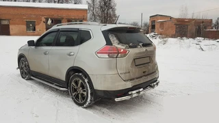 Задній захист NSXT.13.6.B1-08 (2 шт., нерж) для Nissan X-trail T32 / Rogue 2014-2021 рр