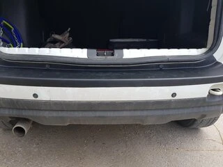 Накладка на задній бампер EuroCap (ABS) для Renault Duster 2008-2017 рр