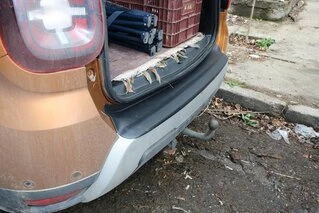 Накладка на задній бампер EuroCap (ABS) для Dacia Duster 2018-2024 рр