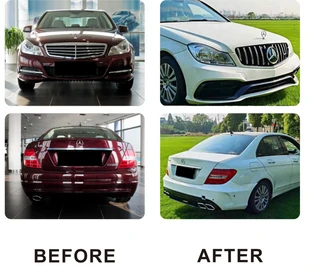 Комплект обвісів в дизайні W205 для Mercedes C-class W204 2007-2015рр