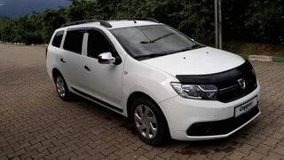 Дефлектор капоту (EuroCap) для Dacia Logan II 2013-2022 рр