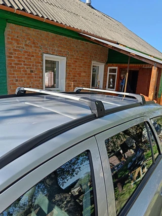 Перемички на вбудовані рейлінги під ключ Skybar V2 (2 шт) Чорні для Opel Astra H 2004-2013 рр