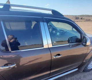 Окантовка вікон (4 смужки, нерж) OmsaLine - Італійська нержавійка для Volkswagen Amarok 2010-2022 рр