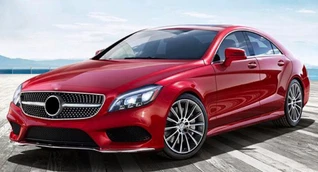 Передня решітка з рамкою 2014-2018 (Diamond Silver) для Mercedes CLS C218 рр