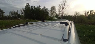 Перемички на рейлінги без ключа (2 шт) Чорний для Opel Vivaro 2019- рр