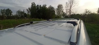 Перемички на рейлінги без ключа (2 шт) Чорний для Opel Vivaro 2019- рр