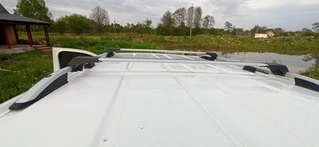 Перемички на рейлінги без ключа (2 шт) Чорний для Opel Vivaro 2019- рр