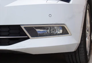 Окантовка протитуманних ліхтарів OmsaLine (2 шт., нерж.) для Skoda Superb 2015-2024 рр