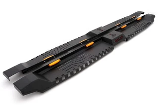 Бокові пороги Dakar V2 з LED (2 шт, метал) для Fiat Fullback 2016- рр